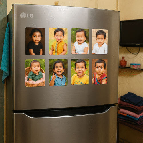 Personalized Fridge Magnet photo printed gift (3 x 4) inch. photo review