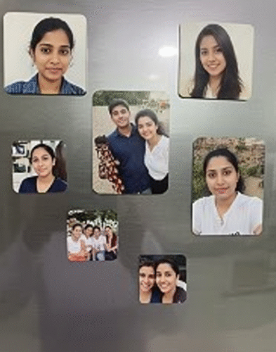 Personalized Fridge Magnet photo printed gift (3 x 4) inch. photo review