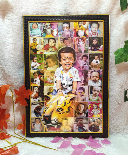 Customised Photo Mosaic Collage Frame 12X18 Inches